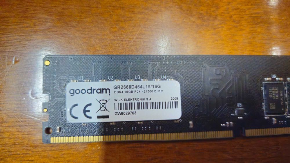 Vendo Memória Ram de 16GB PC4-21300