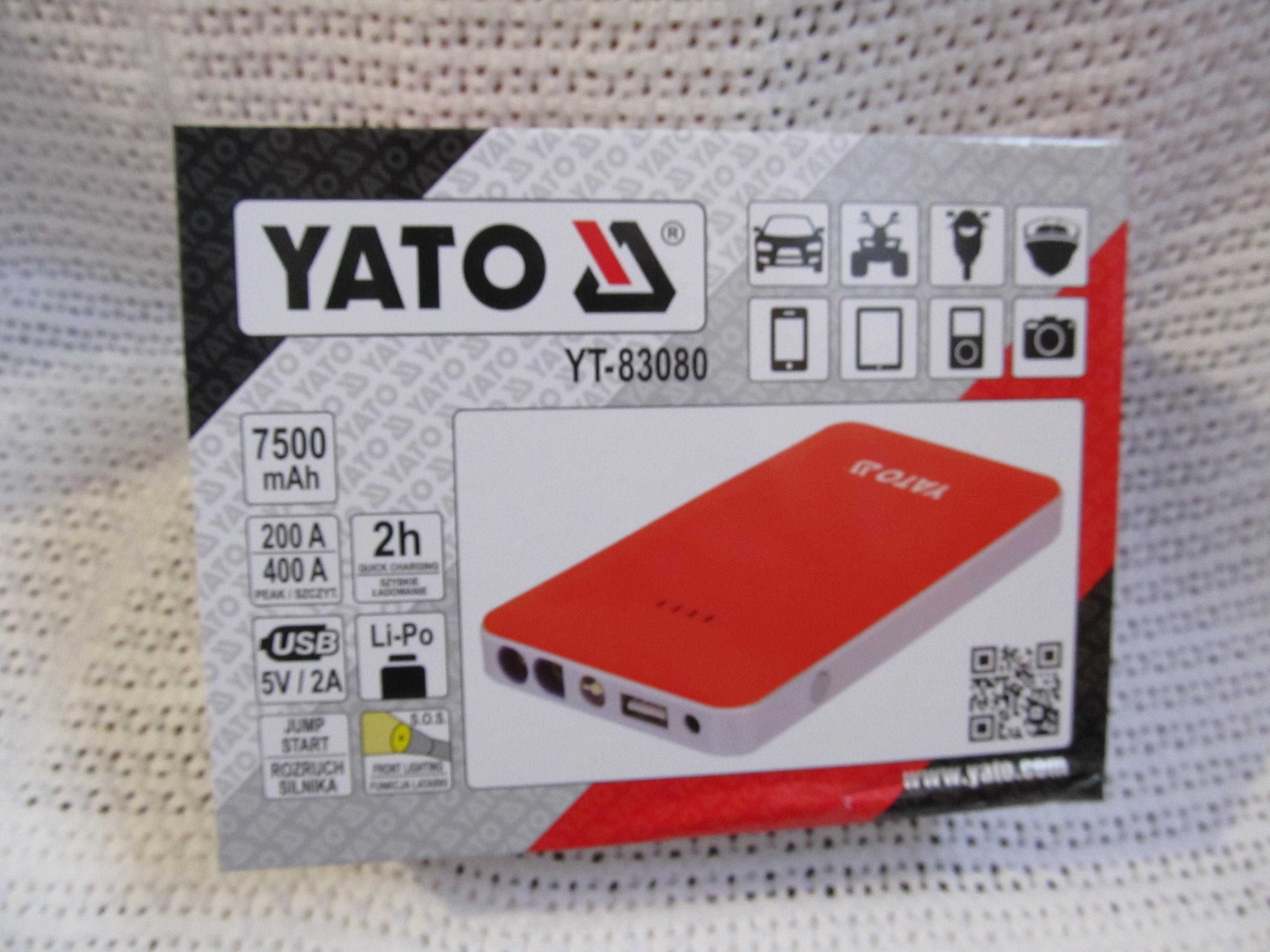 Портативное пусковое устройство для авто YATO YT-83080 Power Bank