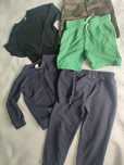 Conjunto de roupa menino(calças, calções e camisola)  4-5anos
