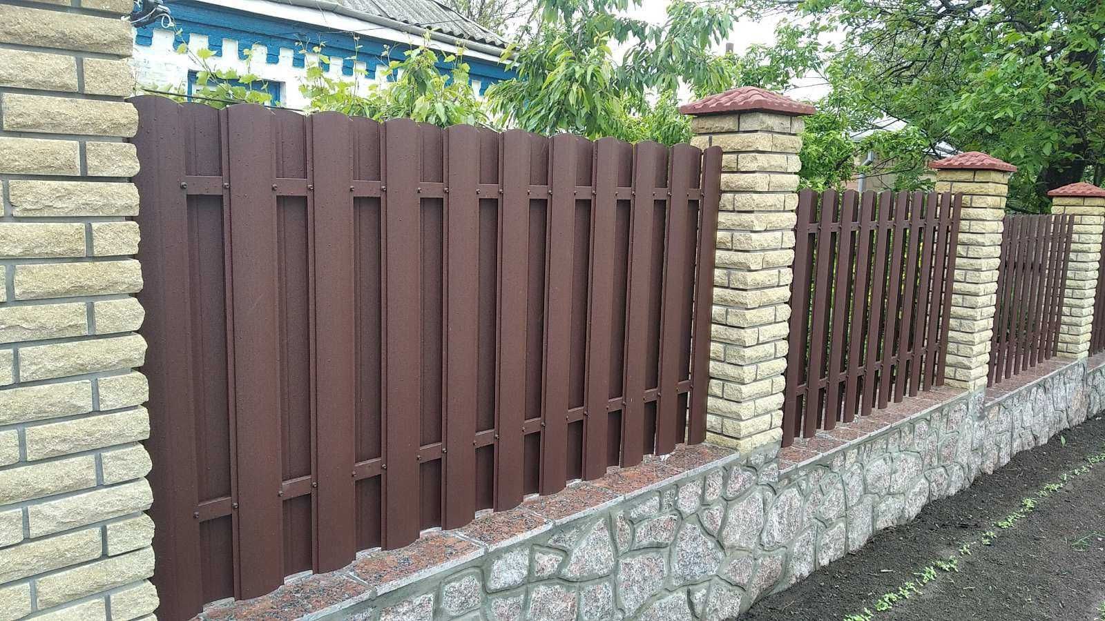 Профнастил, бляха, металочерепеця, євроштахет, блок-хаус, фальц на дах
