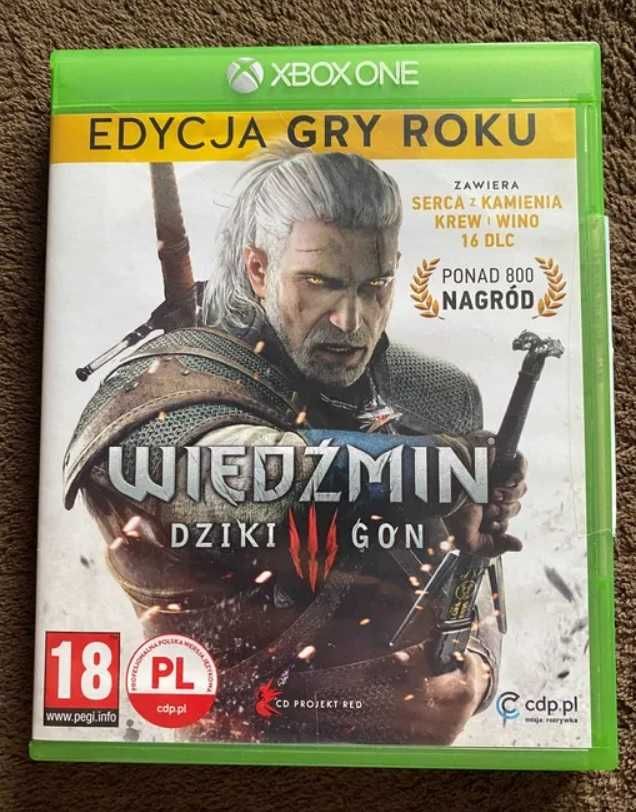 Wiedźmin 3 dziki gon PL GOTY Krew i Wino Serca z kamienia Xbox one s x