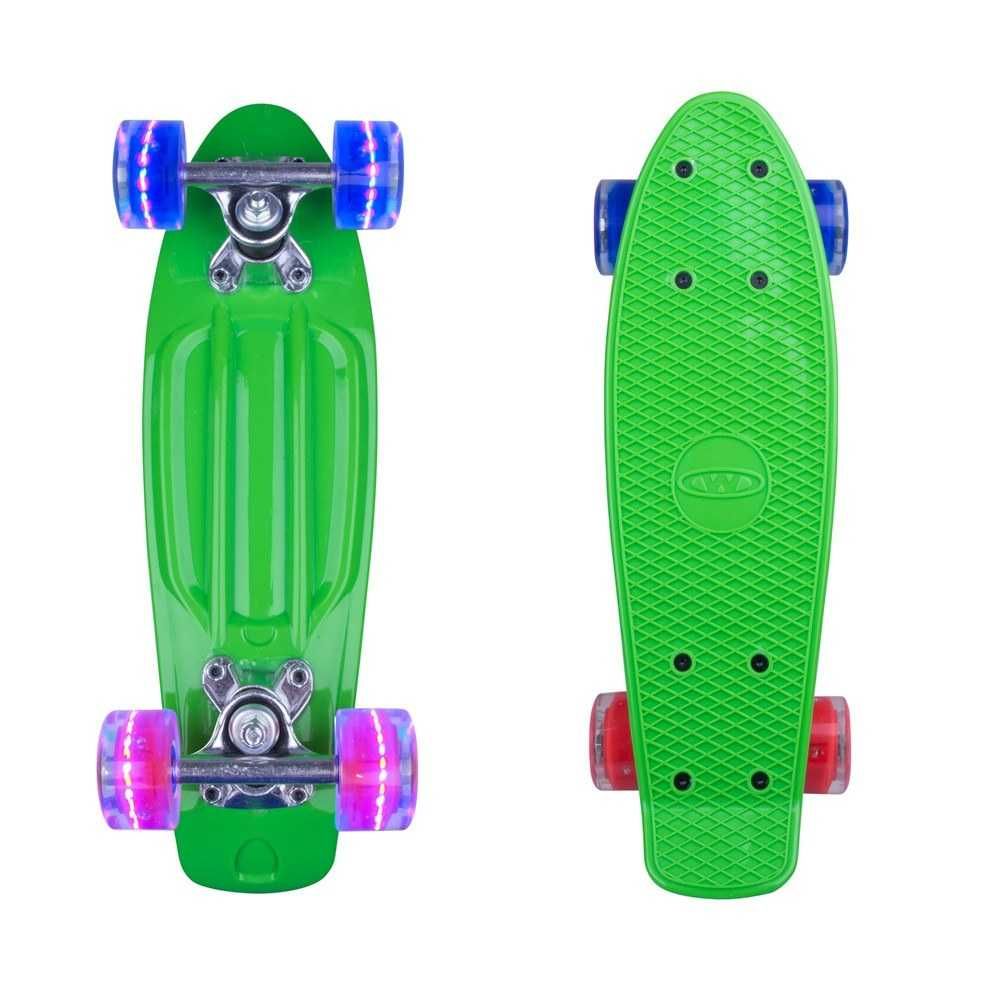 Deskorolka fiszka penny board WORKER Pico 17" ze świecącymi kółkami