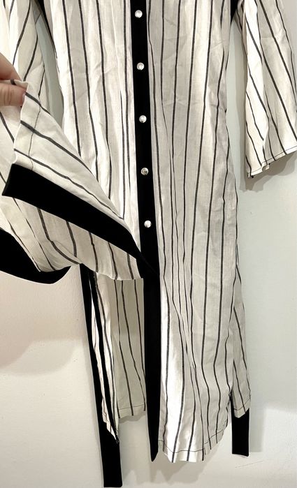 Vestido comprido com riscas (Stévia, tamanho 42)