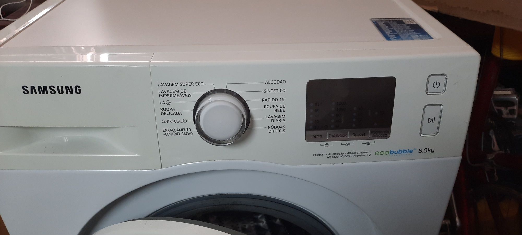 Máquina de lavar roupa Samsung de 8kg