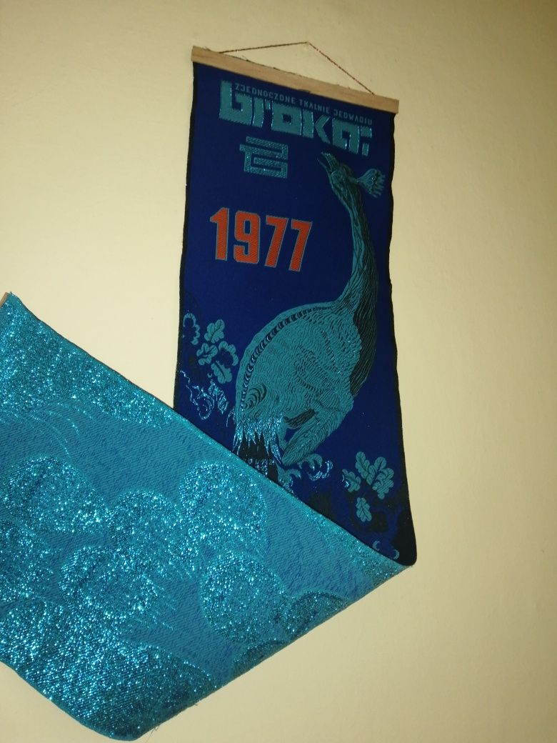 stary Kalendarz ścienny PRL  1970 do 1980 materiałowy
