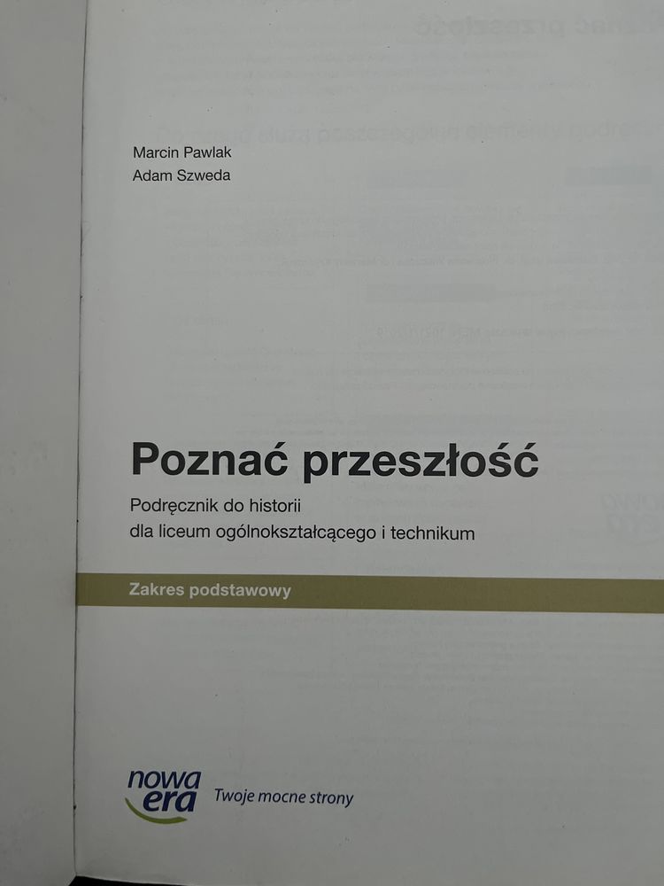 Poznać przeszłość historia 1 liceum technikum nowa Era