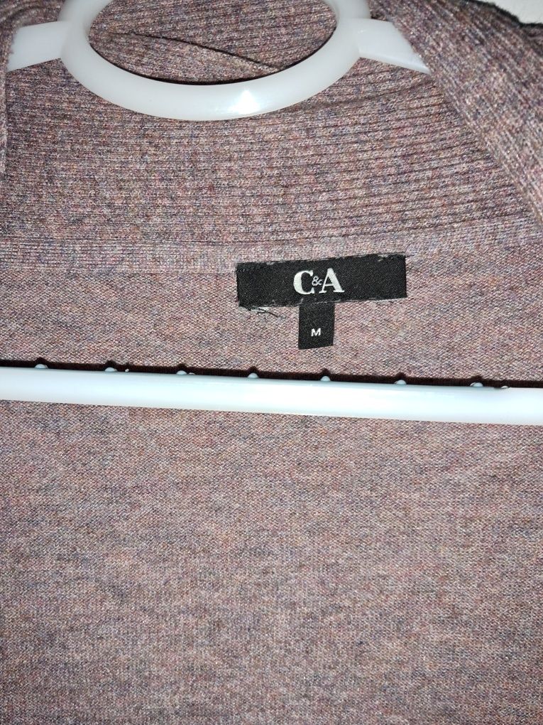 Kardigan sweter narzutka C&A różowy rozmiar M