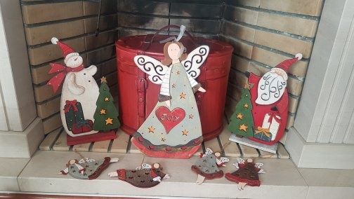 Conjunto de bonecos decorativos para Natal