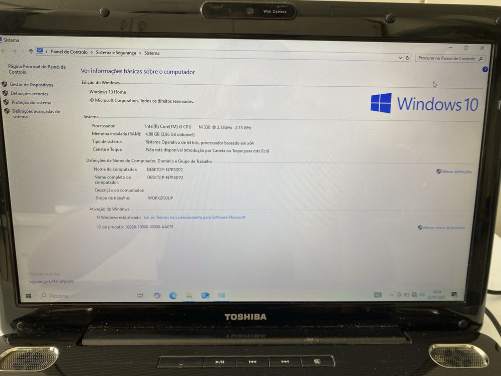 Vendo ou troco portatil toshiba satelite l505 i3