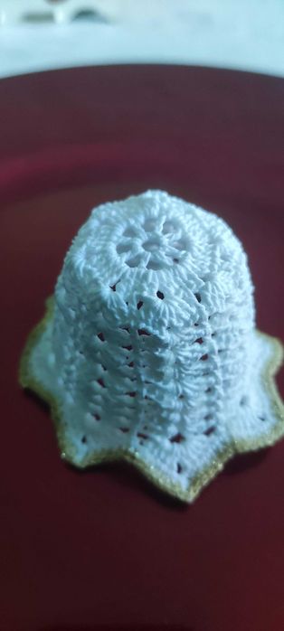 Decoração de Natal  - estrelas e sinos em crochet