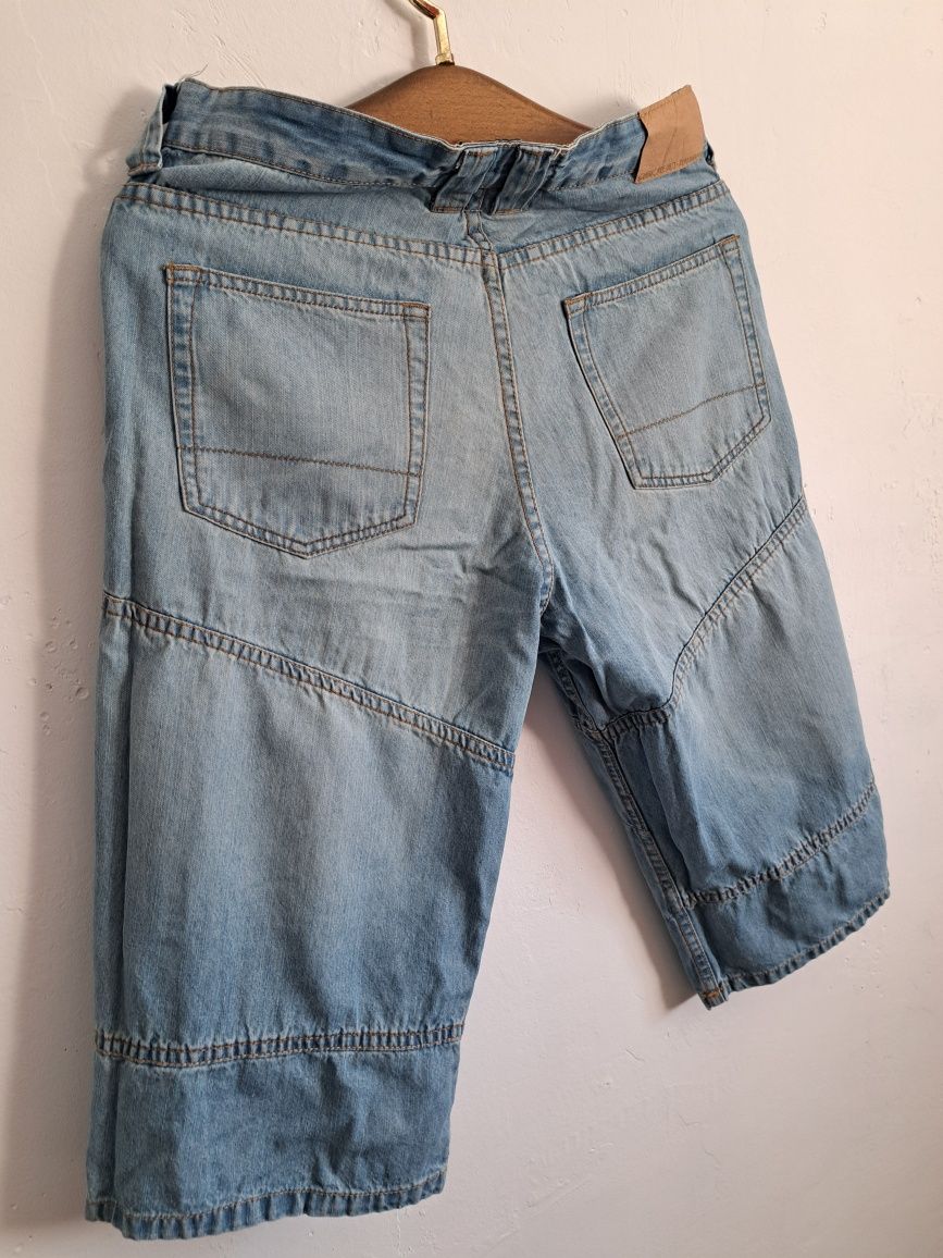 Spodnie męskie za kolano,jeansy,outfit,r.S/M,wiosna,lato