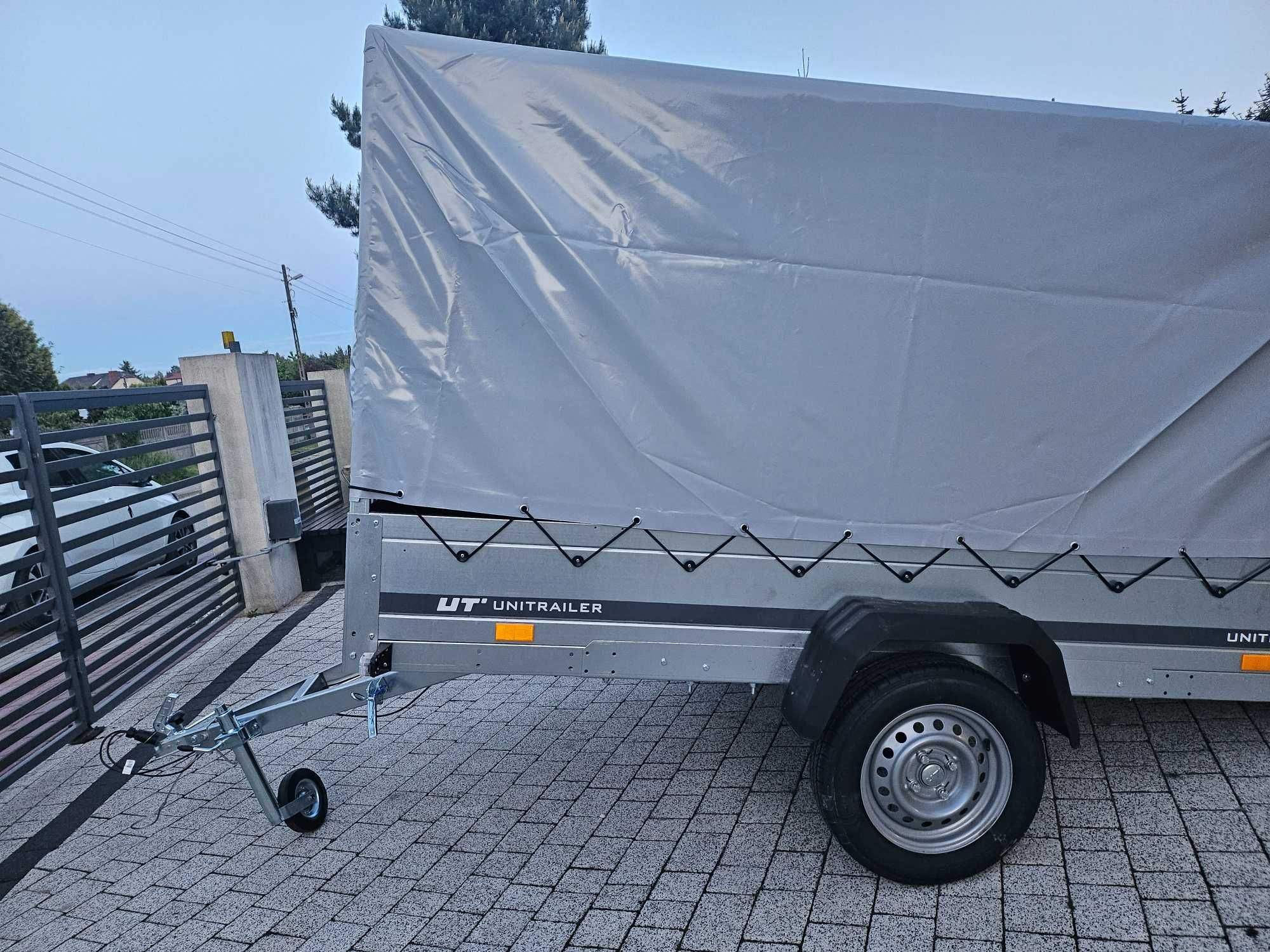 Wypożyczę przyczepkę samochodową lekką 750kg 150x265 plandeka łamana