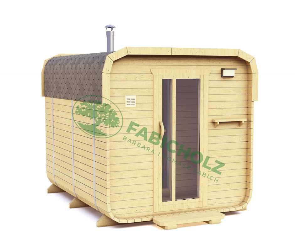 Cube Medium Close 2,4m sauna ogrodowa, kwadratowa, zewnętrzna