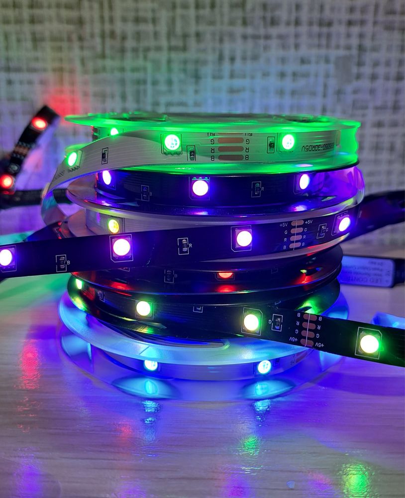 3м Led USB RGB Лента Пульт 4м 5м 10м 5050 Светодиодная Bluetooth Адрес
