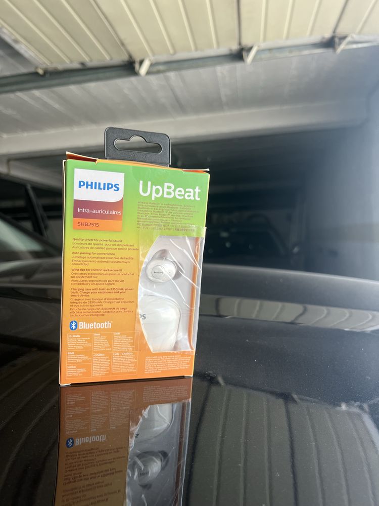 Auriculares Philips bluetooth SHB2515 preto/branco