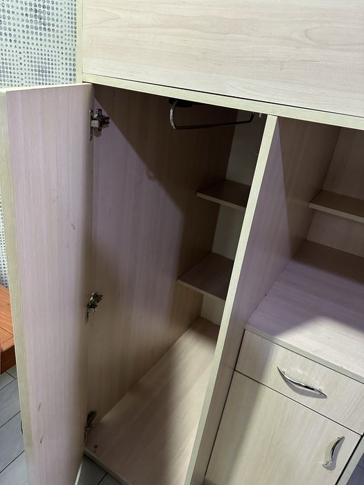 ТЕРМІНОВО!!!Ліжко-горище 6-в-1:ліжко,стіл,шафа,шухляди,полиці + матрас