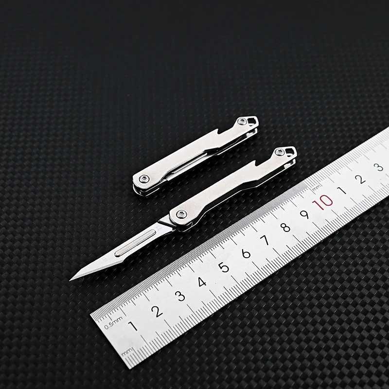 Skalpel otwierany nóż modelarski z otwieraczem + 10 wymiennych ostrzy