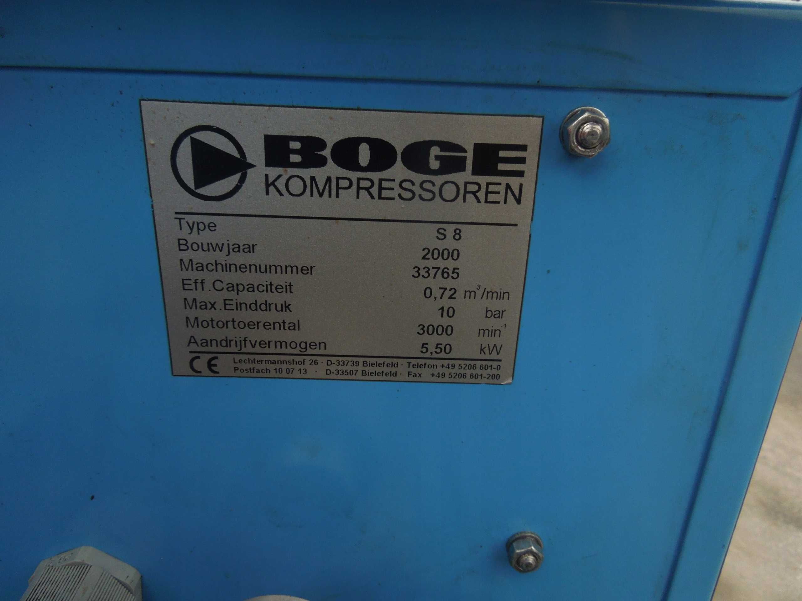 Sprężarka/Kompresor BOGE S8