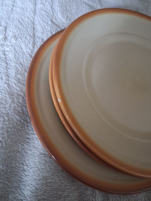 Talerze porcelitowe tułowice wintage