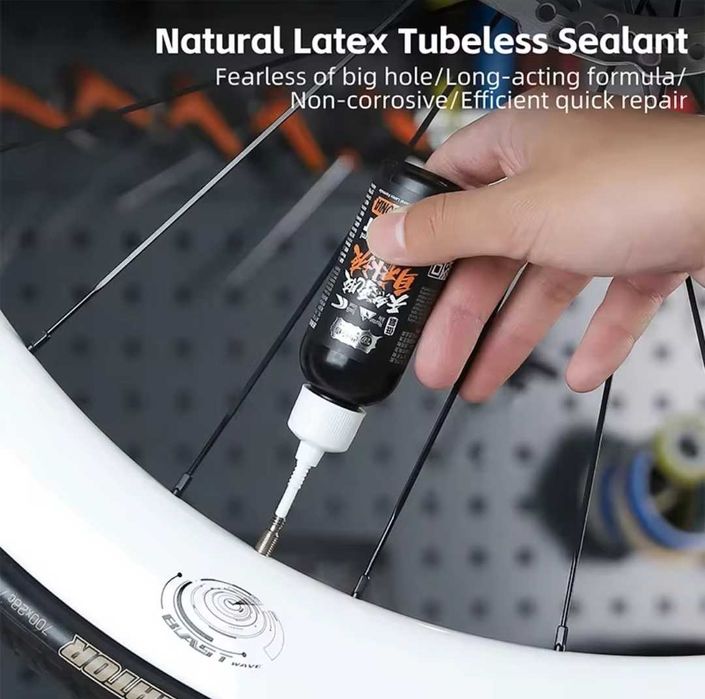 West Biking moc Latexu, uszczelniacz opon felg bezdętkowych 60ml.
