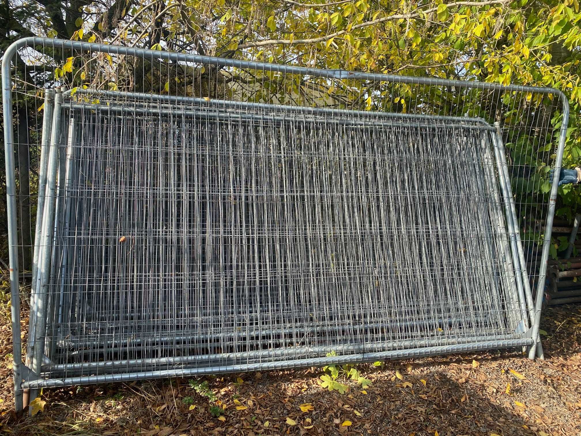 Panel ażurowy ogrodzenie tymczasowe używane płot lekkie 90 mb