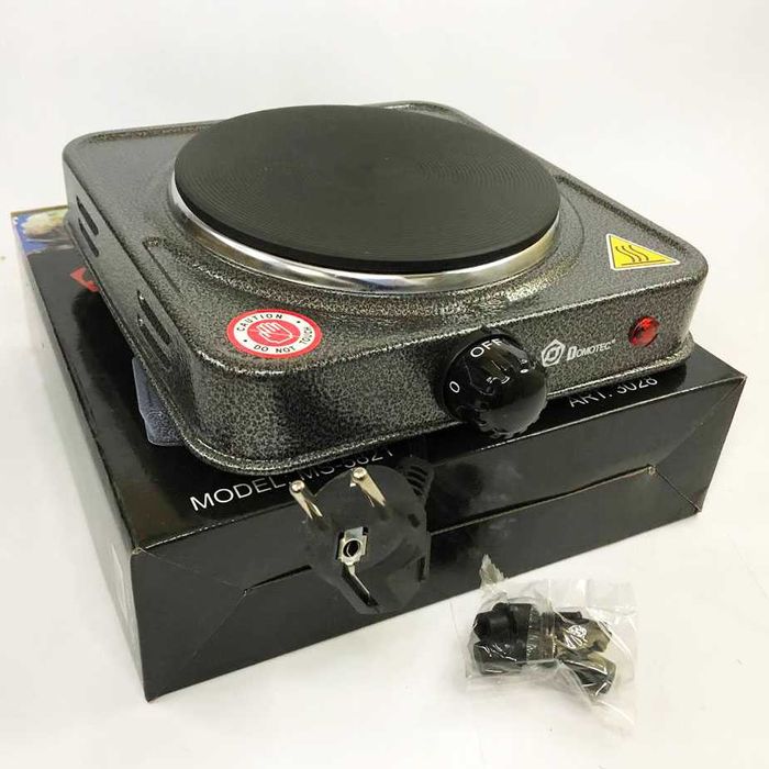 Електроплита настільна DOMOTEC, электро плита. Плитка електрична 1000W