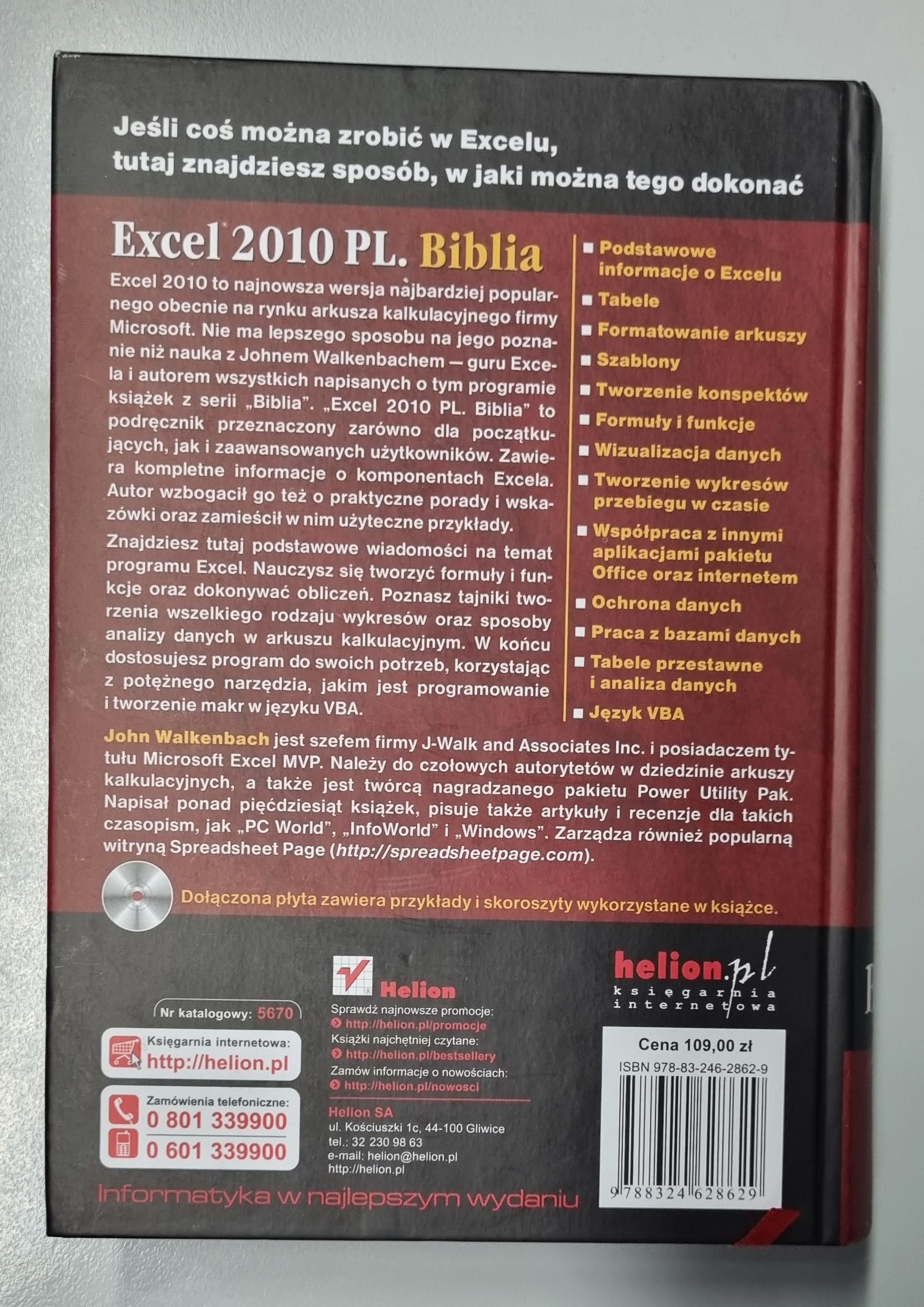 Excel 2010 PL. Biblia - Walkenbach John