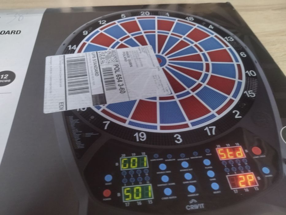 Tarcza Crivit Dart nowa na gwarancji 2 lata