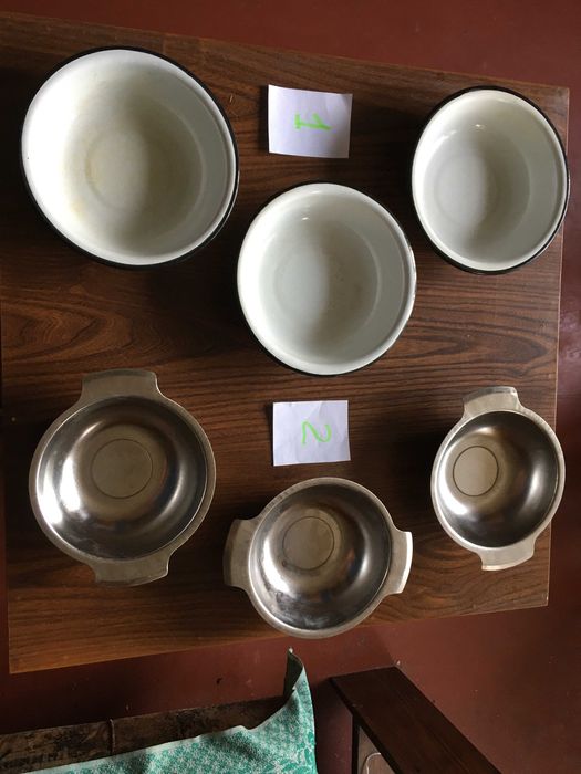 Миски эмалированные, нержавейка, алюминий