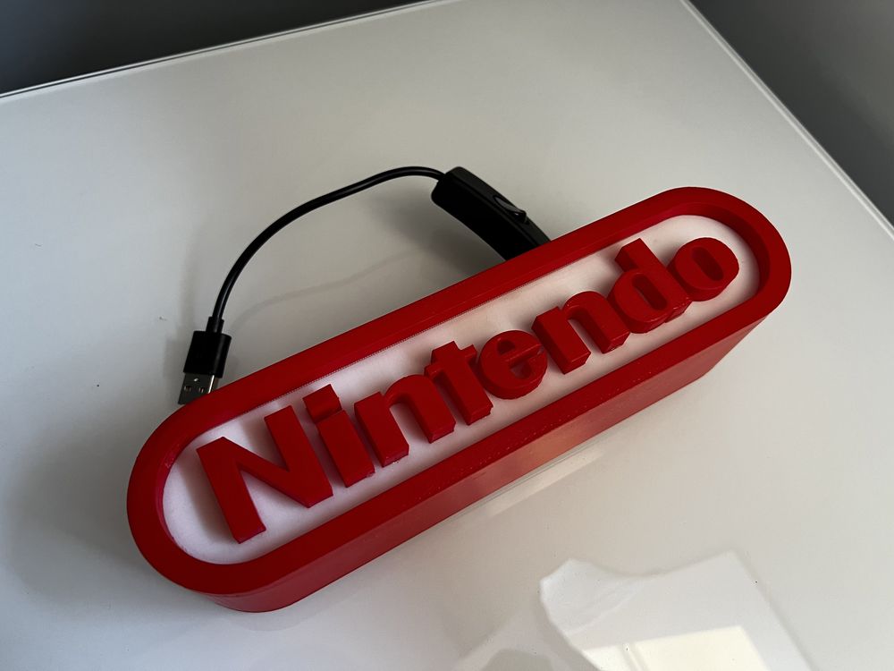Logo Nintendo com LED