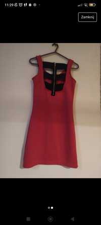 Różowa sukienka mini Sylwester S 36 C&A