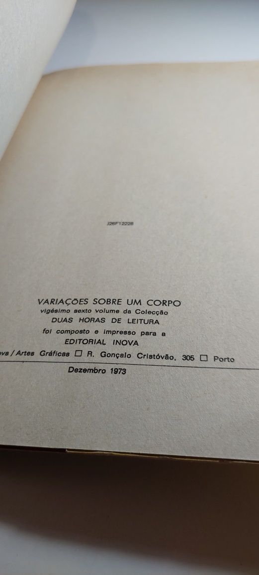 Variações sobre um Corpo - Eugénio de Andrade (Antologia)