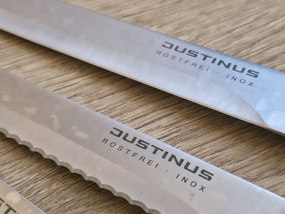 ZESTAW noże kuchenne JUSTINUS Stal Nierdzewna INOX w bloku