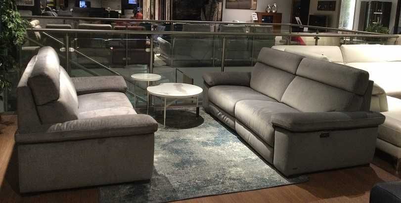 Zestaw 2 Sofy Furore Natuzzi + 2 x funkcja Relax