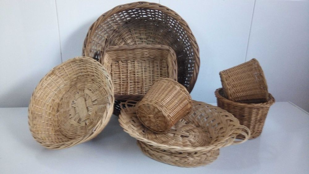 Lote cestos em verga