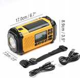 Raddy SH-906 Radio awaryjne, przenośne radio z korbą solarne powerbank