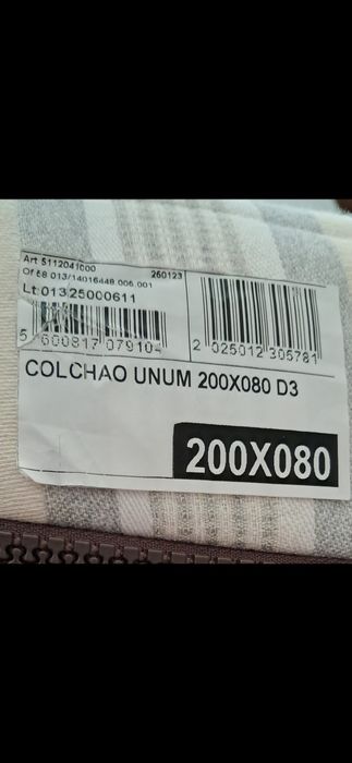Colchão para Cama Articulada Elétrica, da marca Unum 200×0,80