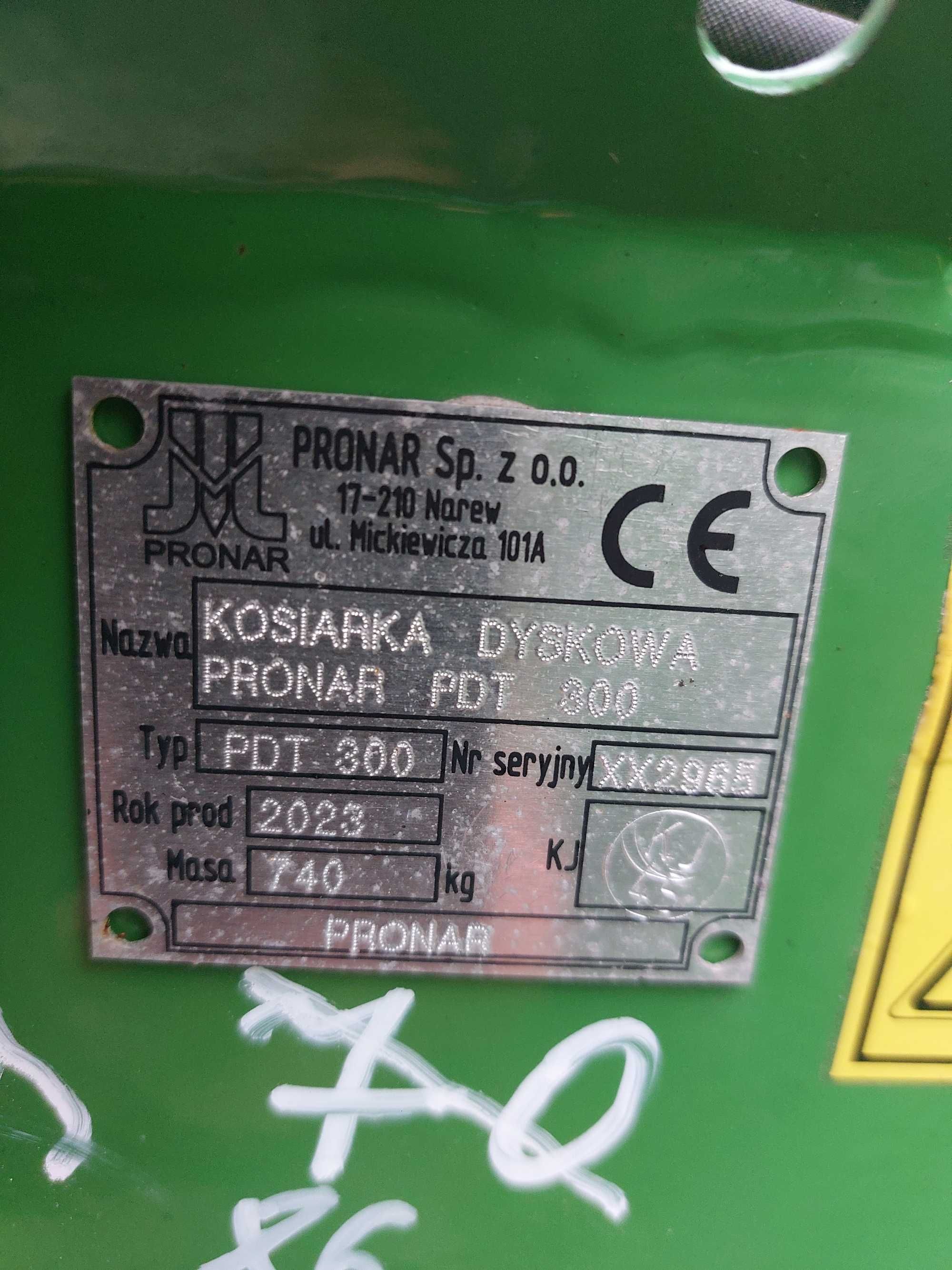 Kosiarka dyskowa PRONAR PDT 300