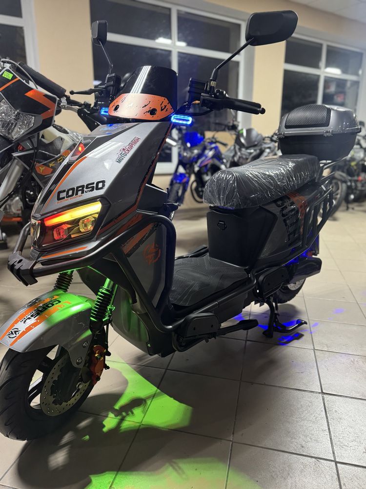 Електроскутер CORSO BULLET 72В 2000ват. Доставка