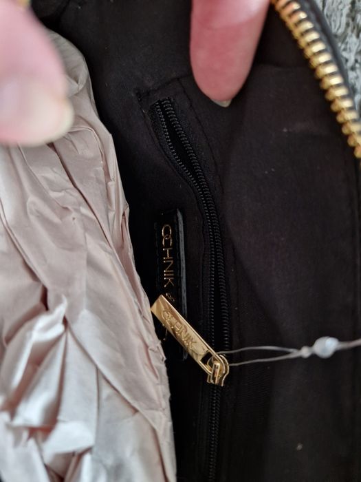 CZARNA damska/ młodzieżowa torebka OCHNIK CROCO