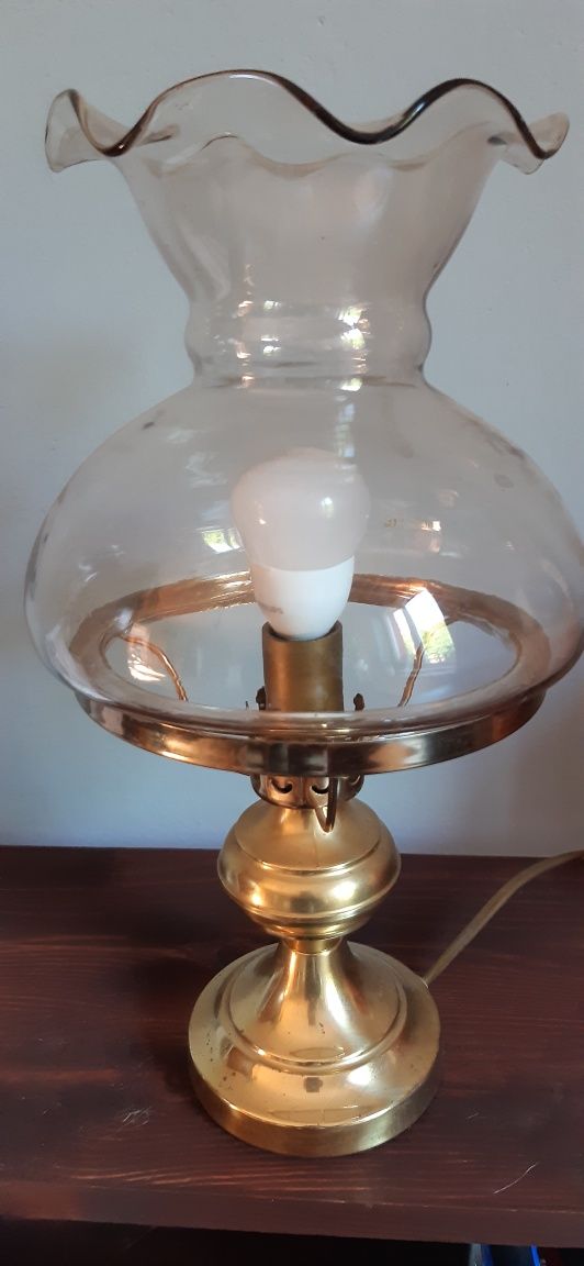 Lampa elektryczna a'la naftowa retro vintage