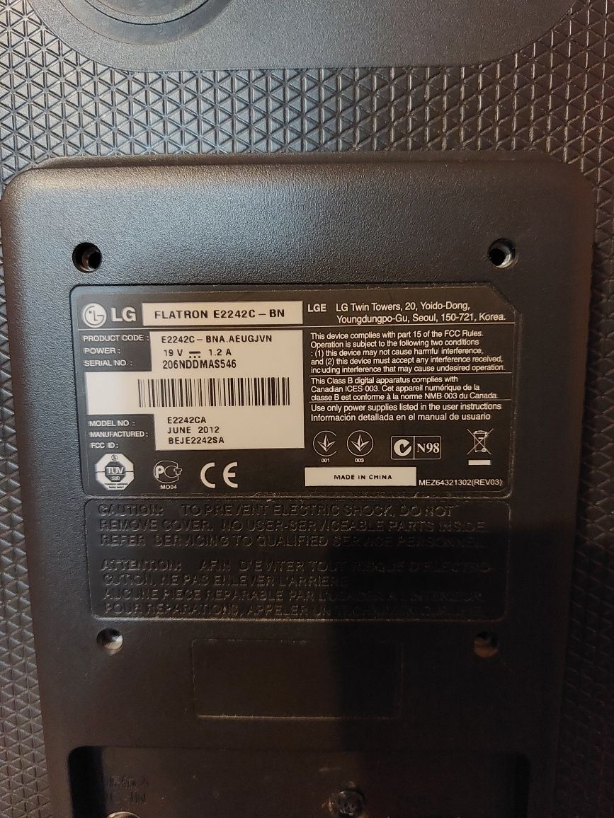 Monitor LG (22 cale)