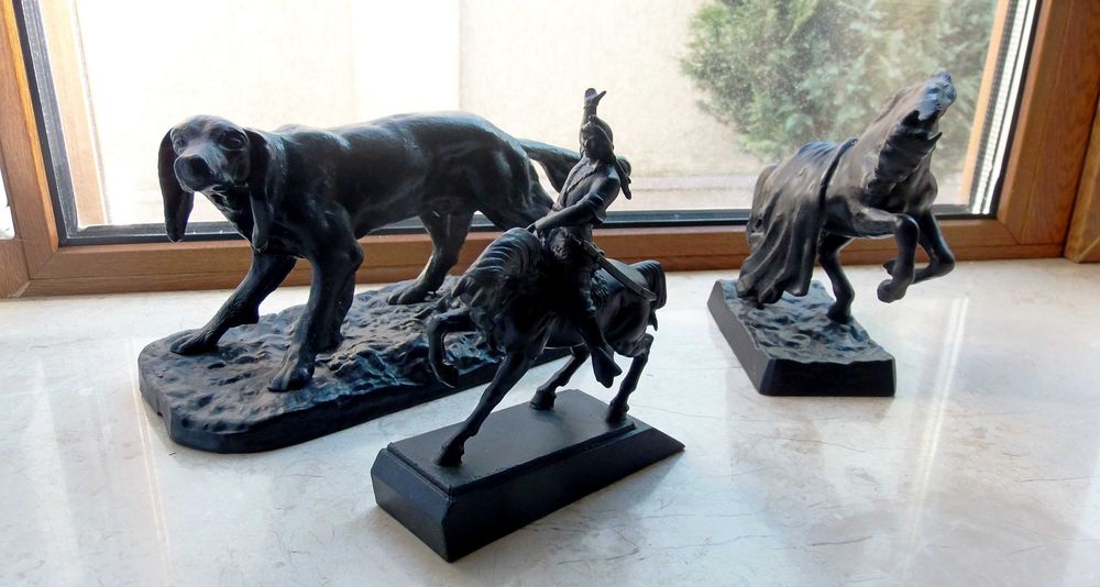 Фигурки статуетки лошадь чугун касли