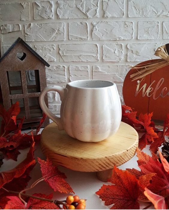 Горнятко чашка гарбузик тиква привид скелетик