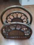 Gazetownik Pojemnik boho rattan bambus