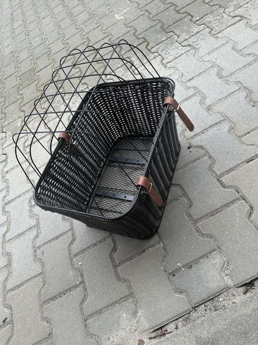 Kosz z wikliny transporter do przewozu Psa Kota koszyk z kratką