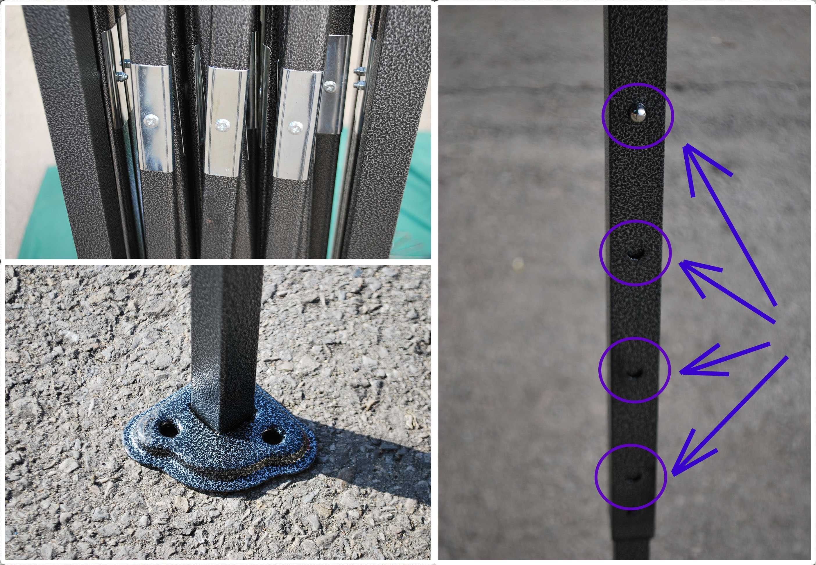 60kg 3x6 18m Namiot Handlowy parasol Ogrodowy szybko rozkładany montaż