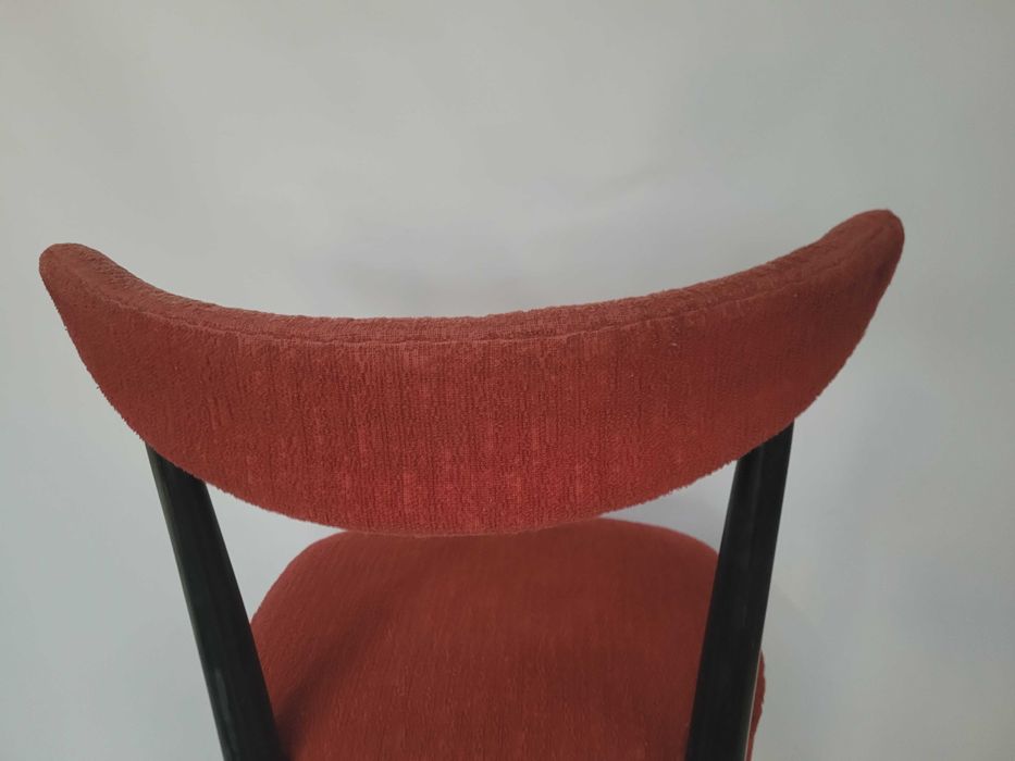 krzesło drewniane vintage retro Thonet sprężyny lata 50 60