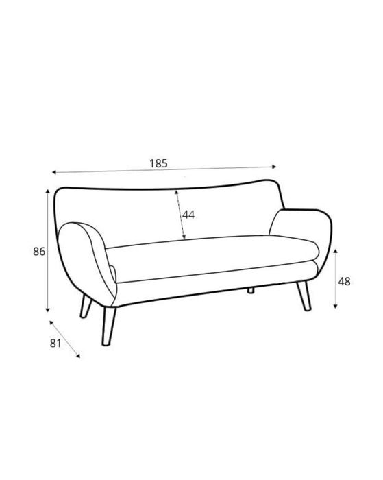 Sofa 3-osobowa i fotel - Meble Bydgoskie