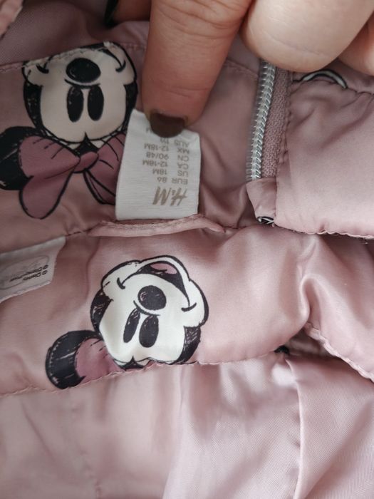 Kurtka zimowa myszka Miki 86 -92 h&m